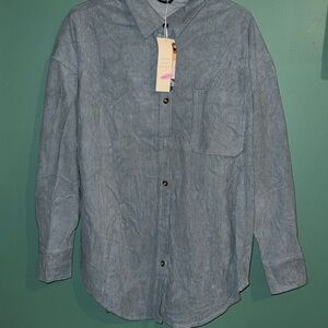 Blue Striped Women's Blouse